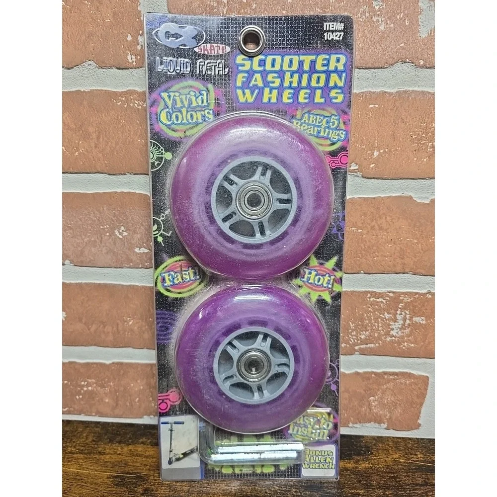 CX Gear 100mm, 88A Mega Wheel Scooter Replacement Kit ABEC 5 Bearings Vintage